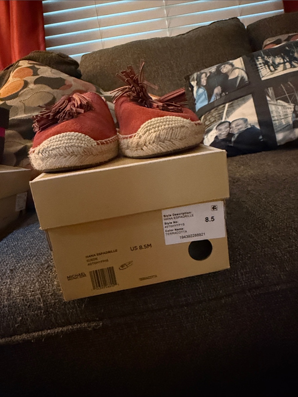 MICHAEL Michael Kors Terracotta Tassel Espadrille Slip-Ons